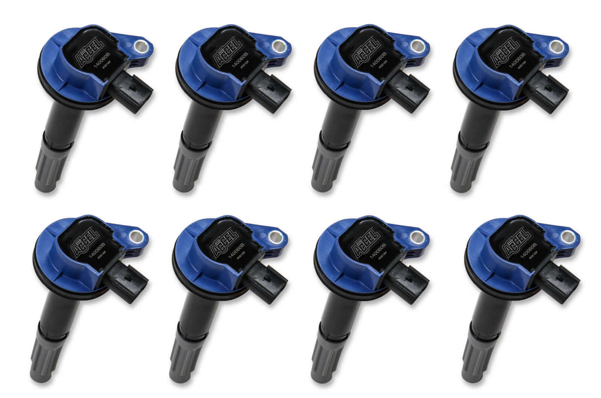 ACCEL Super Coil Series 2011-2016 Ford 5.0L Coyote Engines, Blue, 8-Pack