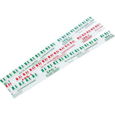 Plastigage, 0.002-0.006 in and 0.025 to 0.076 mm Measurement Range, 12 in Strips, Green / Red - $8.99