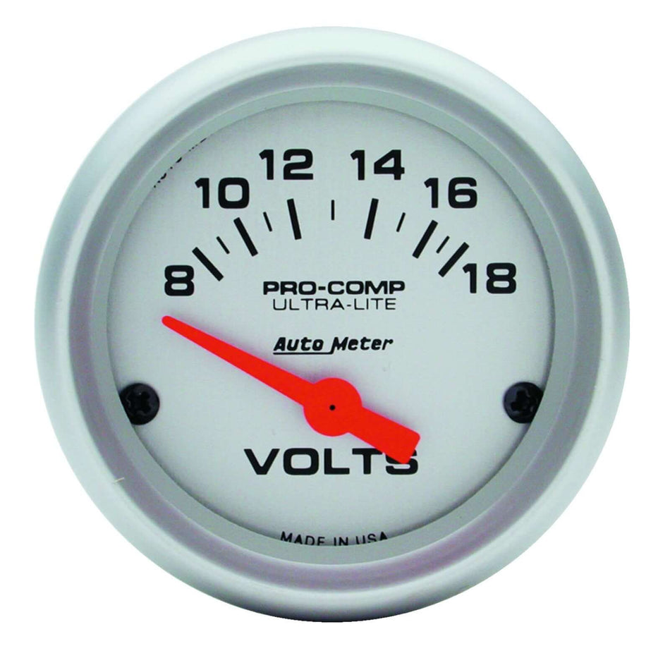 Autometer 2-1/16 in. FUEL LEVEL, 0-30 O, ARCTIC WHITE - $69.93