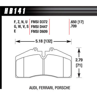 1996-1998 Porsche 911 - DTC-60 Brake Pad Set - $325.79