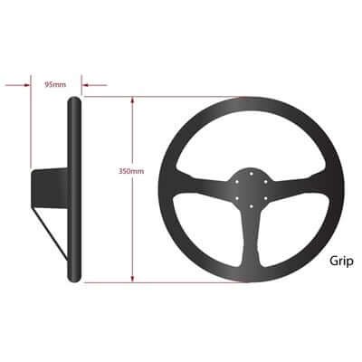 Grip 350mm Deep Dish Steering Wheel - $274.95