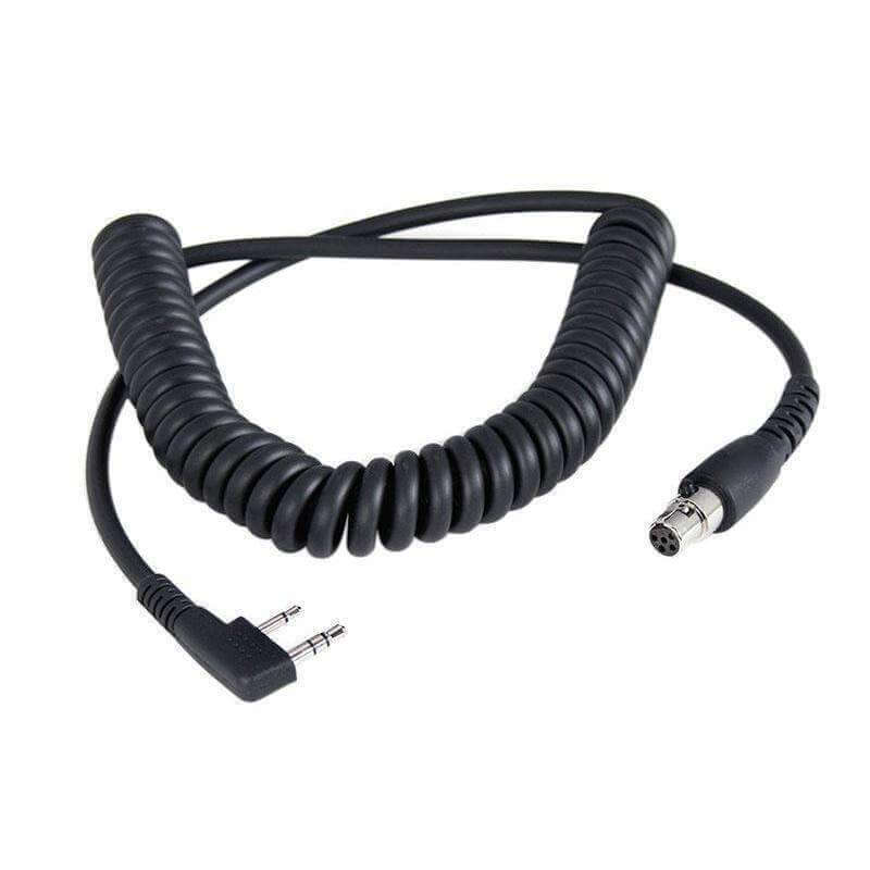 Cord Coiled Headset to Radio Rugged Kentwood 2-Way - $40.94