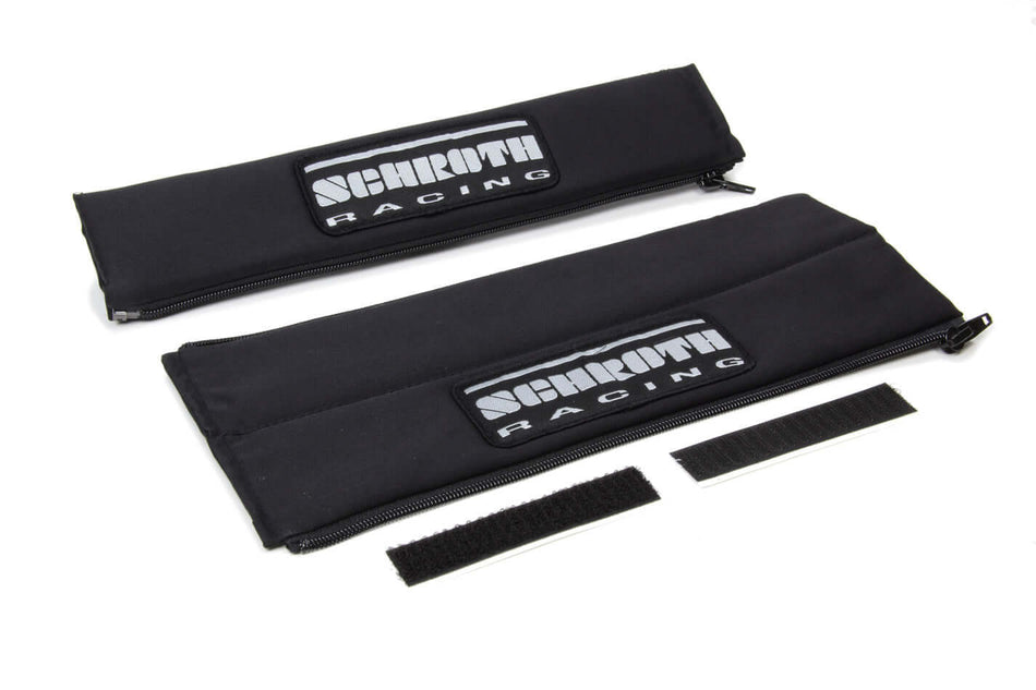 Harness Pads 2in Wide Black w/ Silver Patch - $59.95