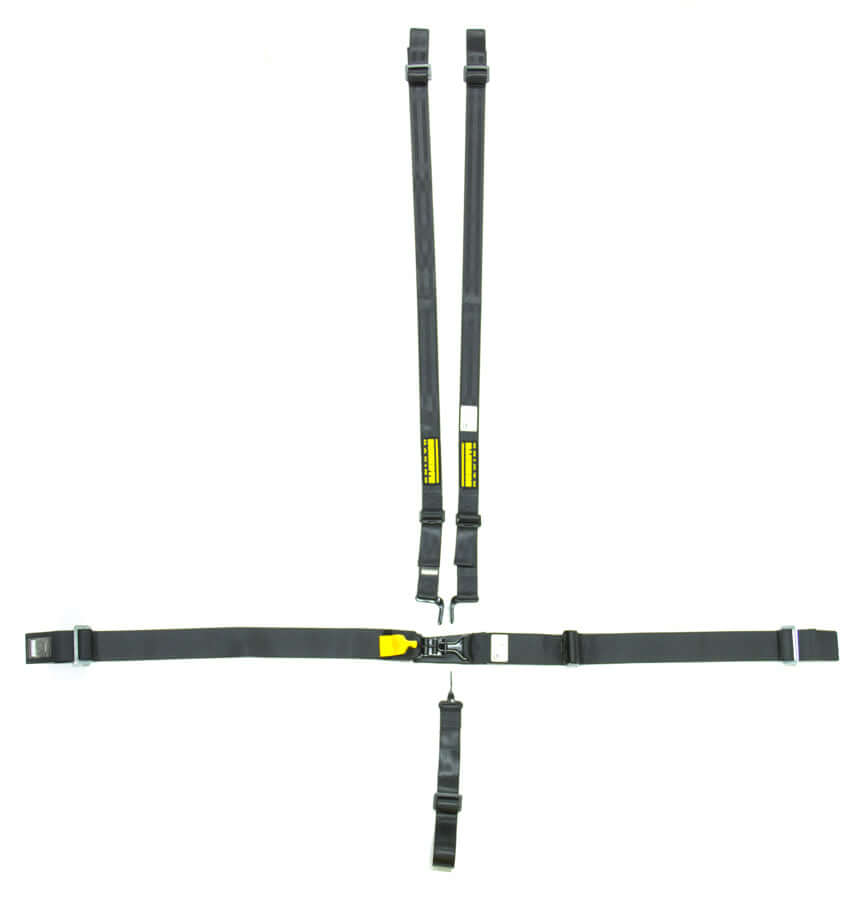 5pt Harness System SFI LatchLink Black HANS