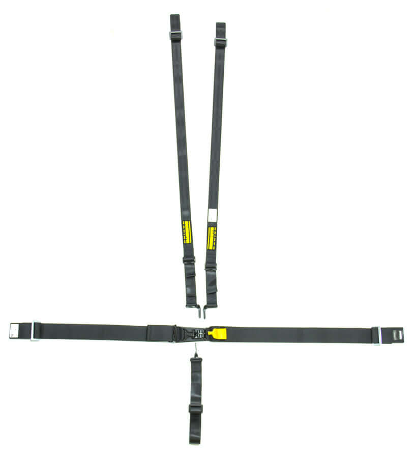 5pt Harness System SFI LatchLink Black HANS Pull Down Left Adjust - $235.00