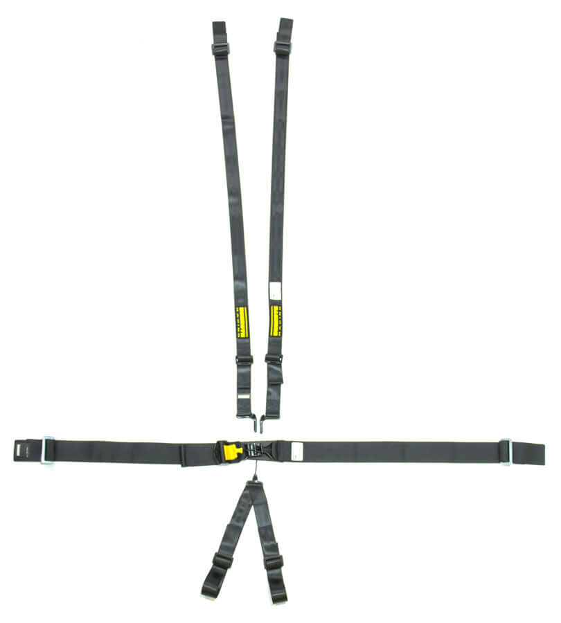 6pt Harness System SFI LatchLink Black HANS Pull Down Adjust - $240.00