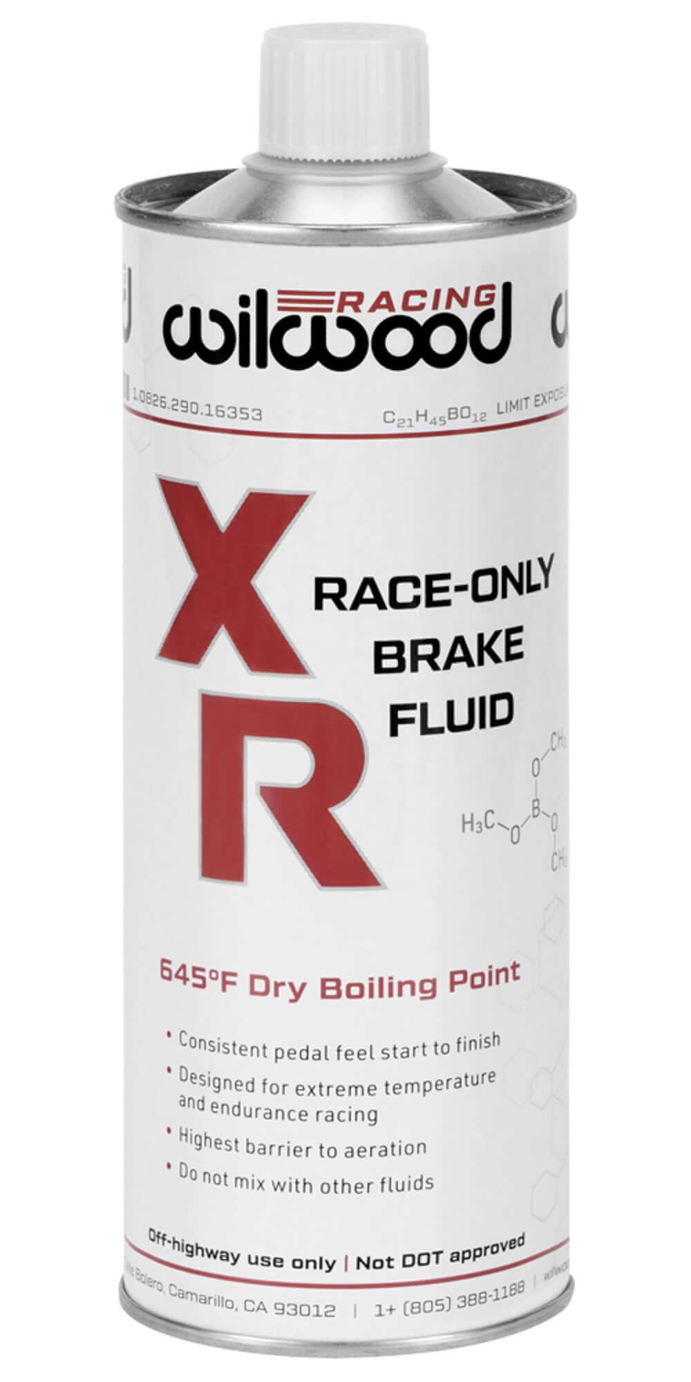 Brake Fluid XR Racing 500ml Can NON-DOT - $51.93