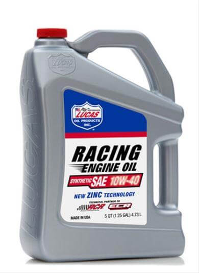 Lucas Racing-Only High Performance Motor Oil - 5qts - 10W40