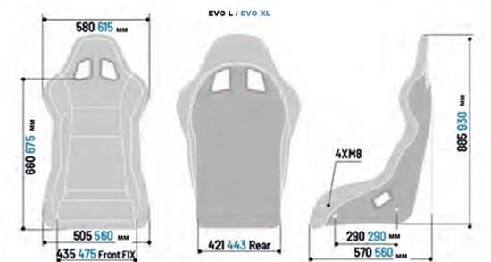 Evo XL QRT Competition Seat - $943.95